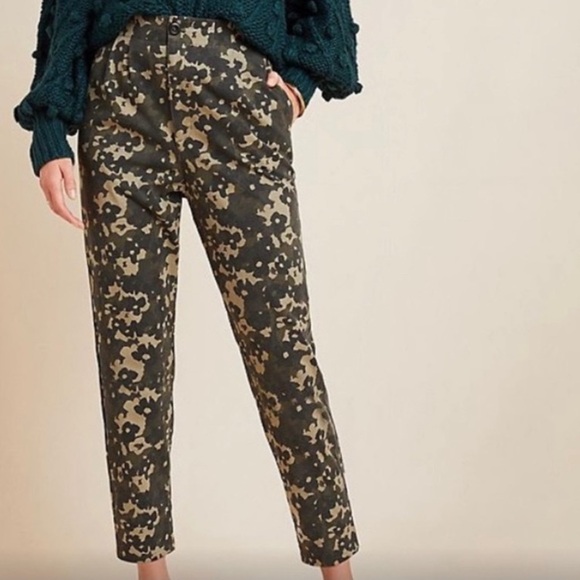 Anthropologie AMADI Floral Camo Trousers NWT - Picture 5 of 6
